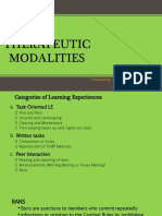 Therapeutic Modalities: Prepared By: John Patrick B. de Jesus