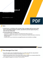 Basics of Turbulent Flows Lesson 4 Handout