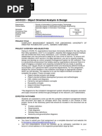 AIOO223 - Object Oriented Analysis & Design: Project Title