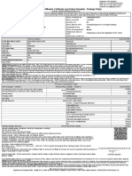 Motorised Two Wheeler Certificate Cum Policy Schedule - Package Policy