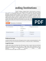 Understanding Formal Institutions - Politics, Laws and Economics