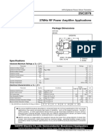 27Mhz RF Power Amplifier Applications: Package Dimensions