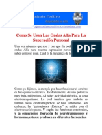 Como Se Usan Las Ondas Alfa para La Superacion Personal