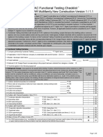 ENERGY STAR MFNC HVAC Functional Testing Checklist Version 1 - 1.1