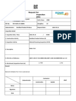 Request For Inspection (RFI) : Material Verification Prior Test To Laboratorium