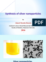 Synthesis of Silver Nanoparticles: Ahmed Mostafa Hussein