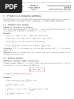 Chapitre 1-Calcul Intégral (Partie 1)