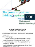 The Power of Positive Thinking: Optimism