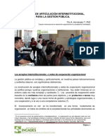 Articulación Interinstitucional en La Gestion Publica