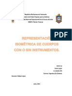 Representación Isométrica de Cuerpos Con o Sin Instrumentos