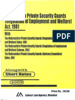 Maharashtra Private Security Guards (Regulations of Employemnt & Welfare) Act 1981 - 9