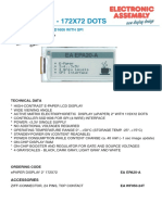 ePAPER 2.0" - 172X72 DOTS: Incl. Controller Ssd1606 With Spi