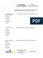 Verbal Ability Practice Questions Set 2 1