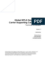 Global MPLS Design Using Carrier Supporting Carrier