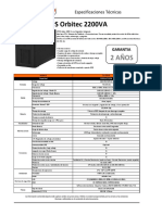 UPS Orbitec 2200VA TU-2210
