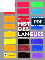 Une Histoire Des Langues - Jean Sellier