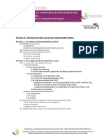 Plan de Cours: Institutions Et Principes Fondamentaux Du Proces Civil