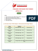 Integrated Prelims Cum Mains Test Series (IPM) 2022: 1. Previous Years' UPSC Papers + Discussion & Strategy Videos