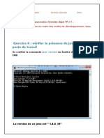 Exercice 0: Vérifier La Présence de Java Sur Votre