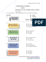 Examen Módulo de Inglés Partes 1, 2 y 3