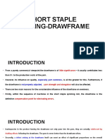 Short Staple Spinning Drawframe