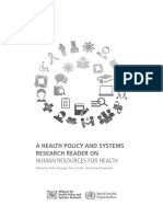 A Health Policy and Systems Research Reader On: Human Resources For Health