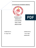 National Law Institute University Bhopal: Property Law-I Trimester-Vi Case Analysis Rosher v. Rosher (1884) 26 CH.D 801