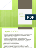 Haccp: Hazard Analysis Critical Control Point