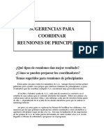 Sugerencias para Coordinar Reuniones para Principaintes, Bajado de