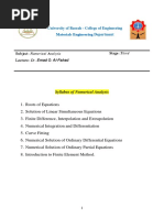 Numerical Analysis 3rd Stage