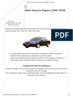 Diagrama de Fusibles Daewoo Espero (1995-2000) - Fusible - Info