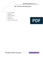 Operating Systems: Module - 5b Case Study: The Linux Operating System