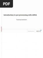 Introduction To Pre Processing With ANSA