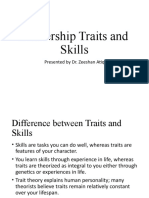 Leadership Traits and Skills