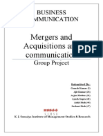 Mergers & Acquisition - Final