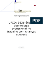 Ufcd 9631-Tica e Deontologia Profissional No Trabalho Com Crianas e Jovens