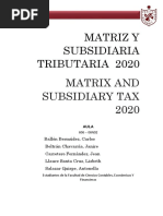 Matriz, Filiales y Subsidiarias