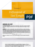 Lesson 2: Differential of Arc Length