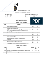 Kings: Engineering College Internal Assesment Test Ii