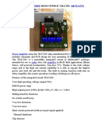 Audio Amplifier Mono With Ic Tda7293