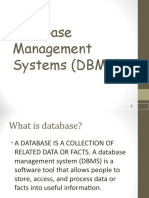 Database Management Systems (DBMS)