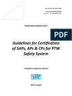 2020.09.01-OGN-GEN-004 Rev 1 Guidelines For Cerification of SAPs, APs & CPs For PTW Safety System