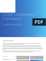 Cgma Competency Framework 2019 Edition Leadership Skills