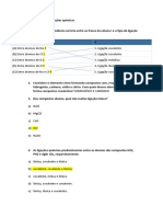 Exercícios Sobre Ligações Químicas - 91