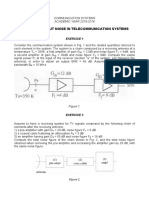 Exercises About Noise in Telecommunication Systems: Communication Systems ACADEMIC YEAR 2015-2016