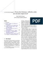 Atitude Naturalizada Fenomenologia e Teoria Dos Sistemas Atitu