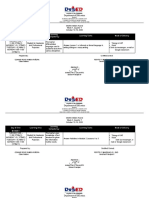 Department of Education: Day & Time Learning Area Learning Competency Learning Tasks Mode of Delivery Monday