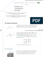 Encyclopedia of Crystallographic Prototypes: The Trigonal Crystal System