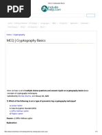 MCQ - Cryptography Basics