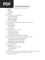 Research Methodology MCQ